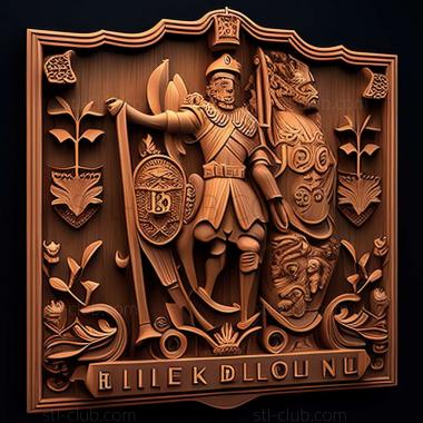 3D model Belgium  Kingdom of Belgium (STL)